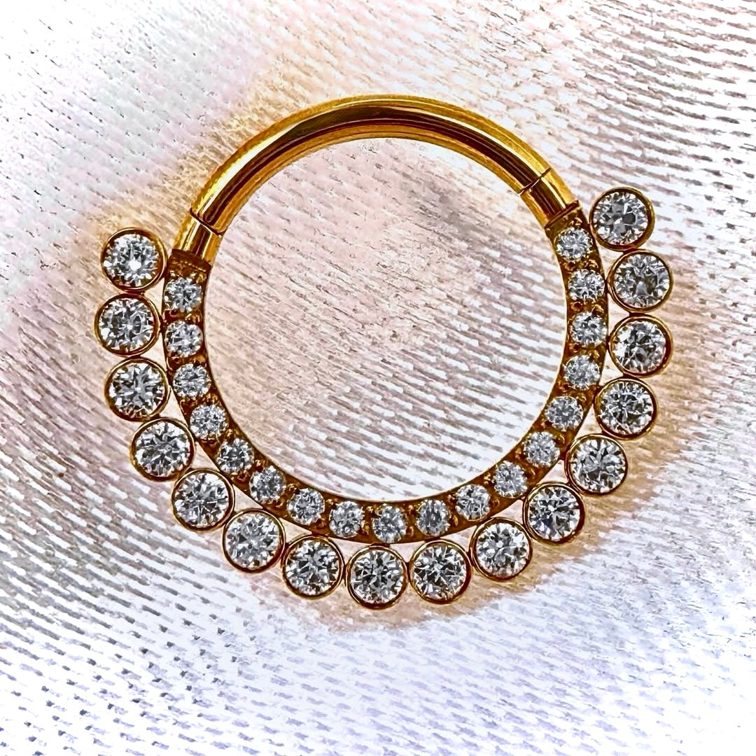 Argola Dupla Zircônia Nice