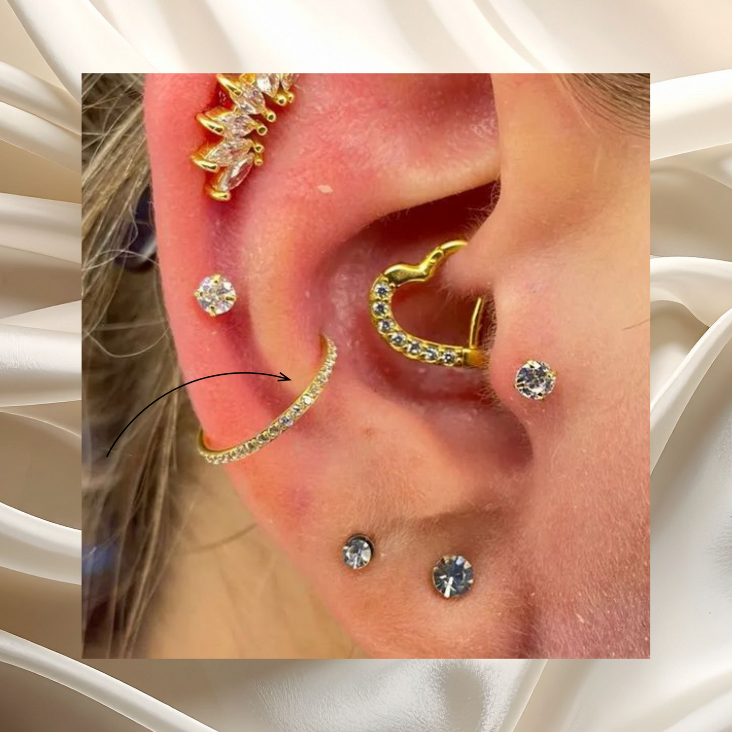 Argola Cravejada Paris