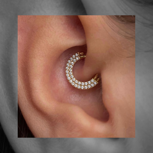 Argola Dupla Zircônia Alexandria