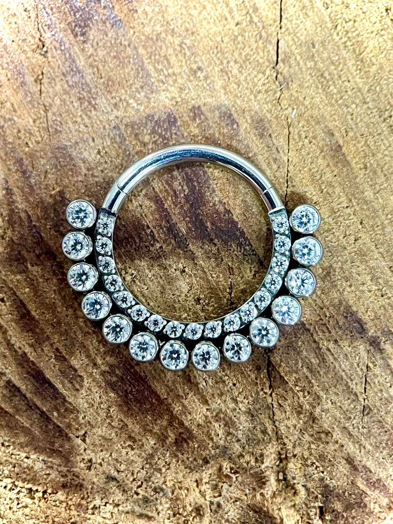 Argola Dupla Zircônia Nice