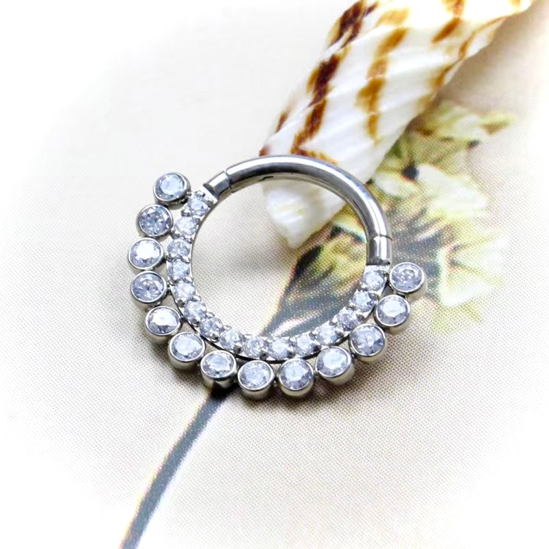 Argola Dupla Zircônia Nice