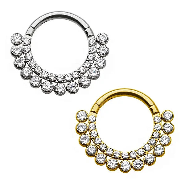 Argola Dupla Zircônia Nice