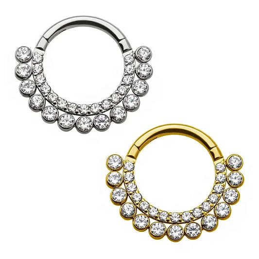 Argola Dupla Zircônia Nice