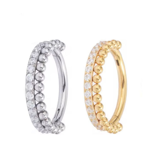 Argola cravejada com Esferas Nova York