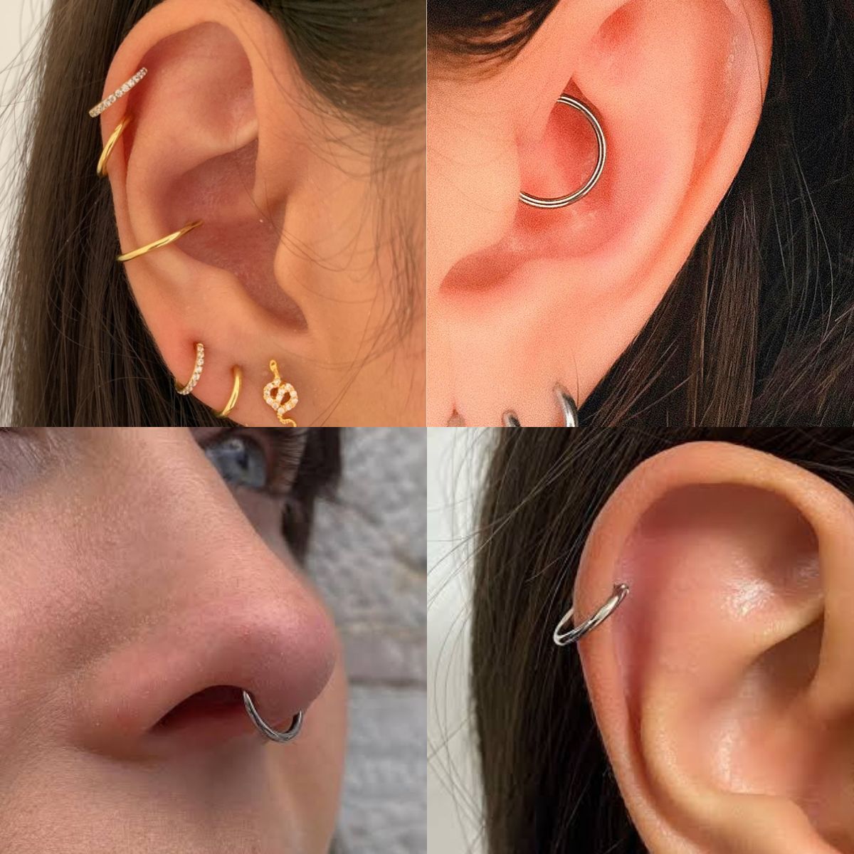 Argola lisa click chicago