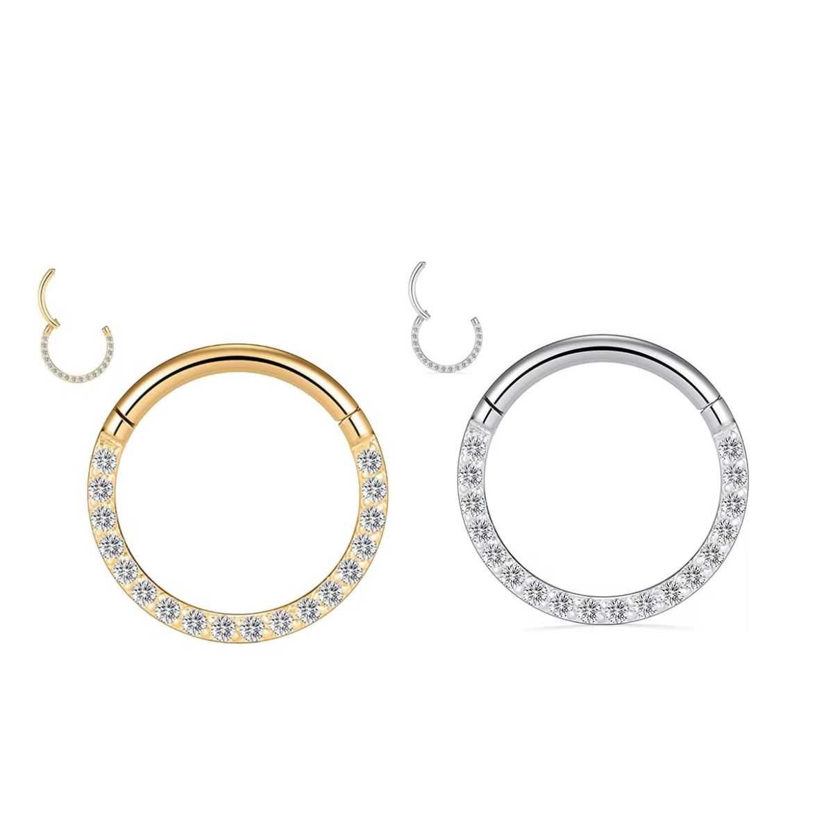 Argola  Cravejada Singapura